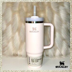 Stanley 30oz Stainless Steel H2.0 FlowState Quencher Tumbler Rose Quartz NWT/NIB